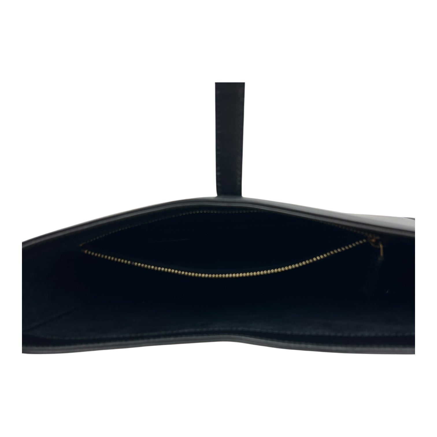 Le 5 A 7 Shoulder Bag Black in Calfskin, Gold hardware