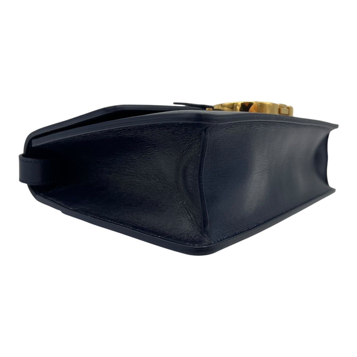 30 Montaigne Shoulder Bag Blue in Calfskin, Gold hardware