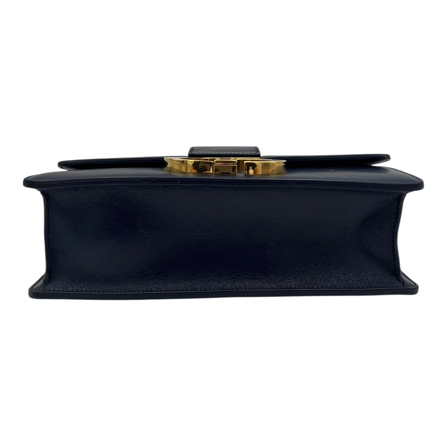 30 Montaigne Shoulder Bag Blue in Calfskin, Gold hardware
