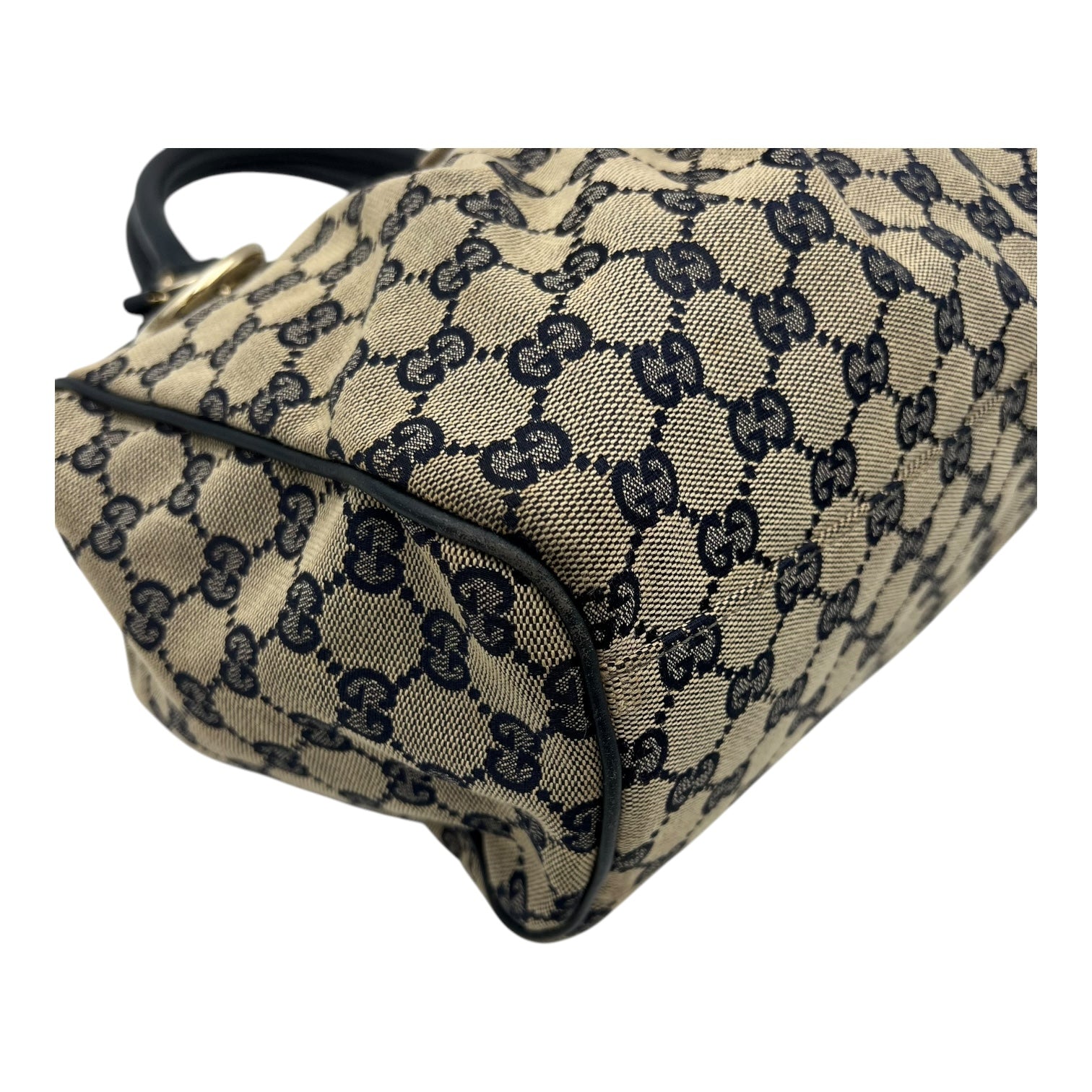 Sukey Shoulder Bag Black in Canvas, Gold hardware