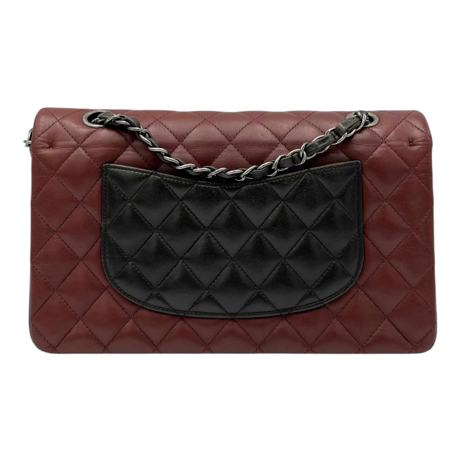 Classic Shoulder Bag Medium Multi-colour in Lambskin, Ruthenium hardware