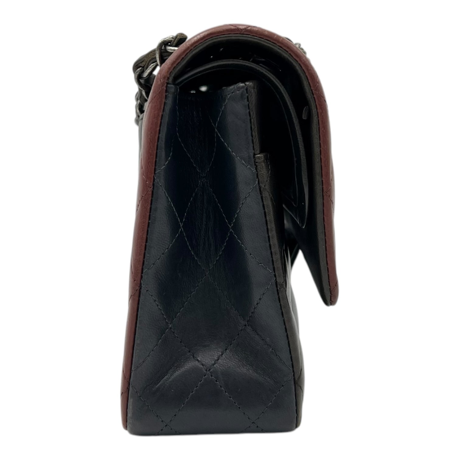 Classic Shoulder Bag Medium Multi-colour in Lambskin, Ruthenium hardware
