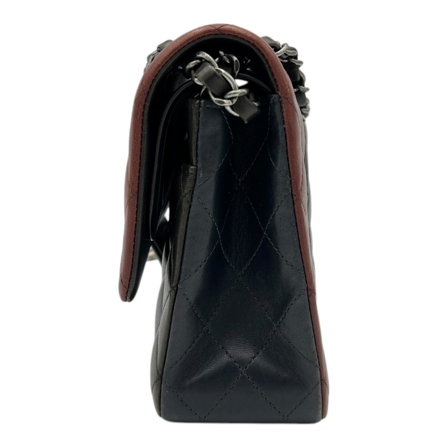 Classic Shoulder Bag Medium Multi-colour in Lambskin, Ruthenium hardware