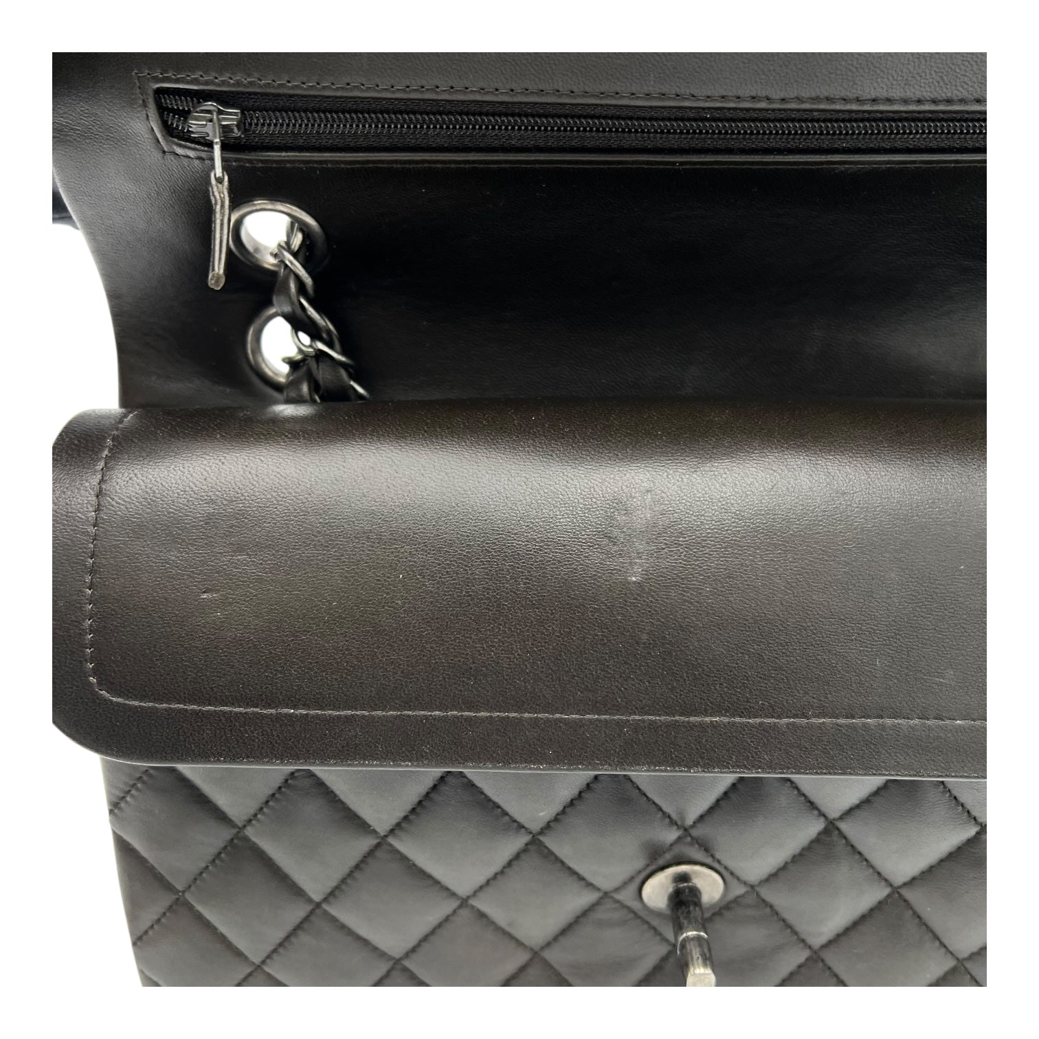 Classic Shoulder Bag Medium Multi-colour in Lambskin, Ruthenium hardware