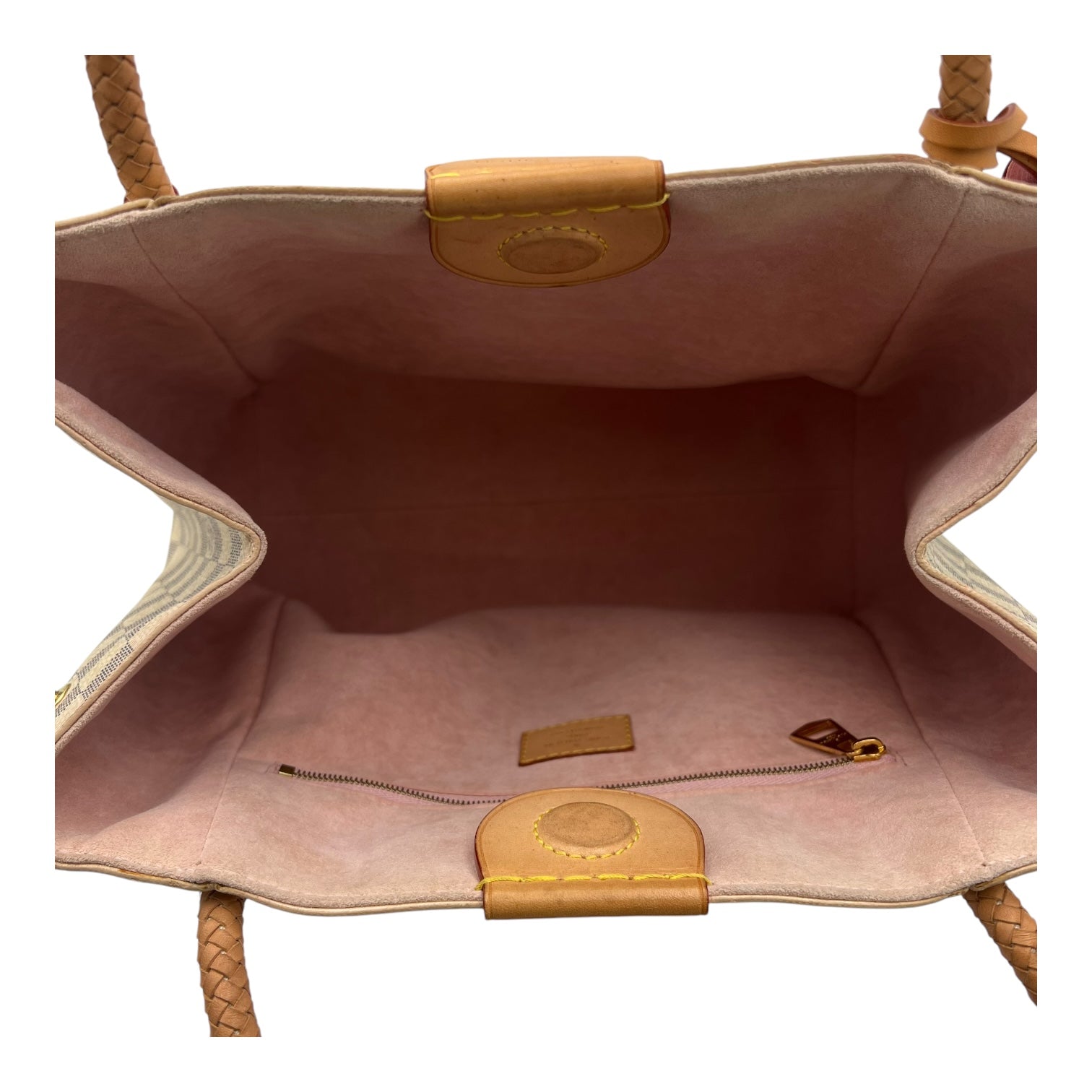 Propriano Shoulder Bag White in Coated Canvas, Gold hardware
