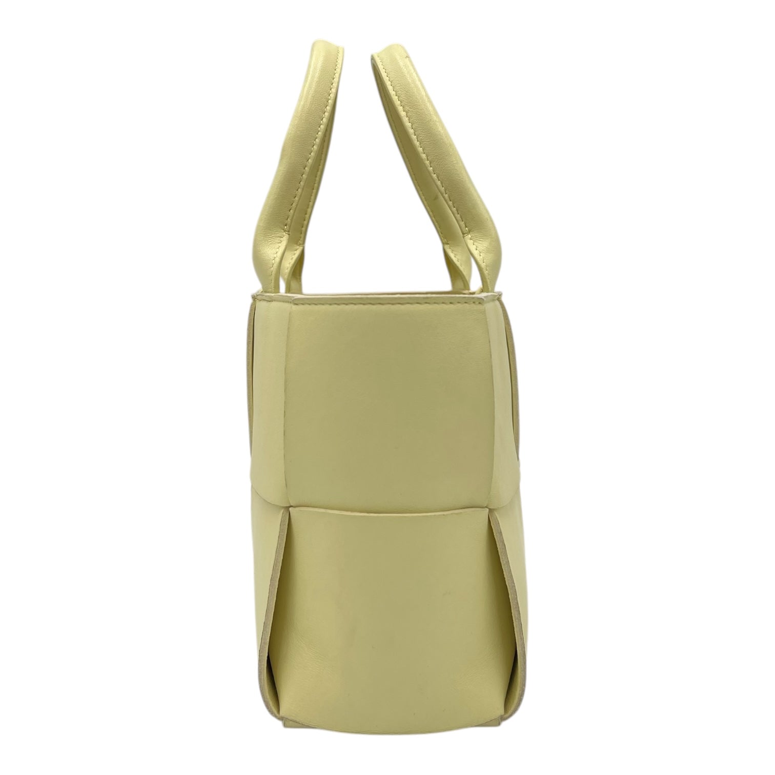 Arco Yellow Tote Bag in Lambskin