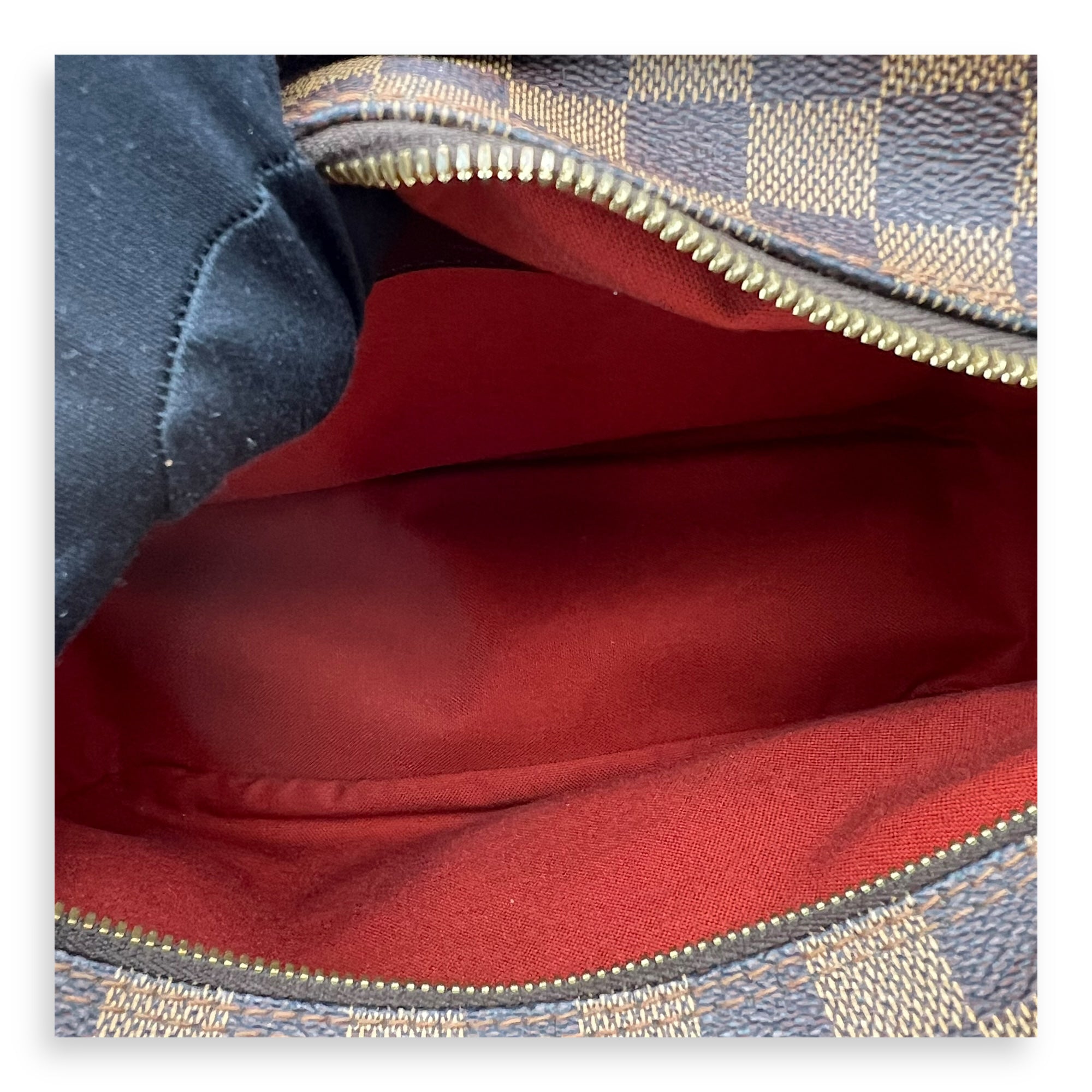 Naviglio Shoulder Bag Brown in Coated Canvas, Gold hardware
