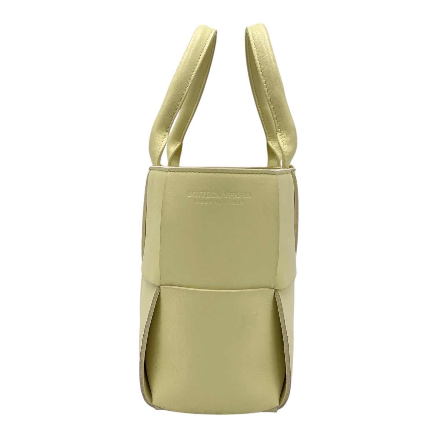 Arco Yellow Tote Bag in Lambskin