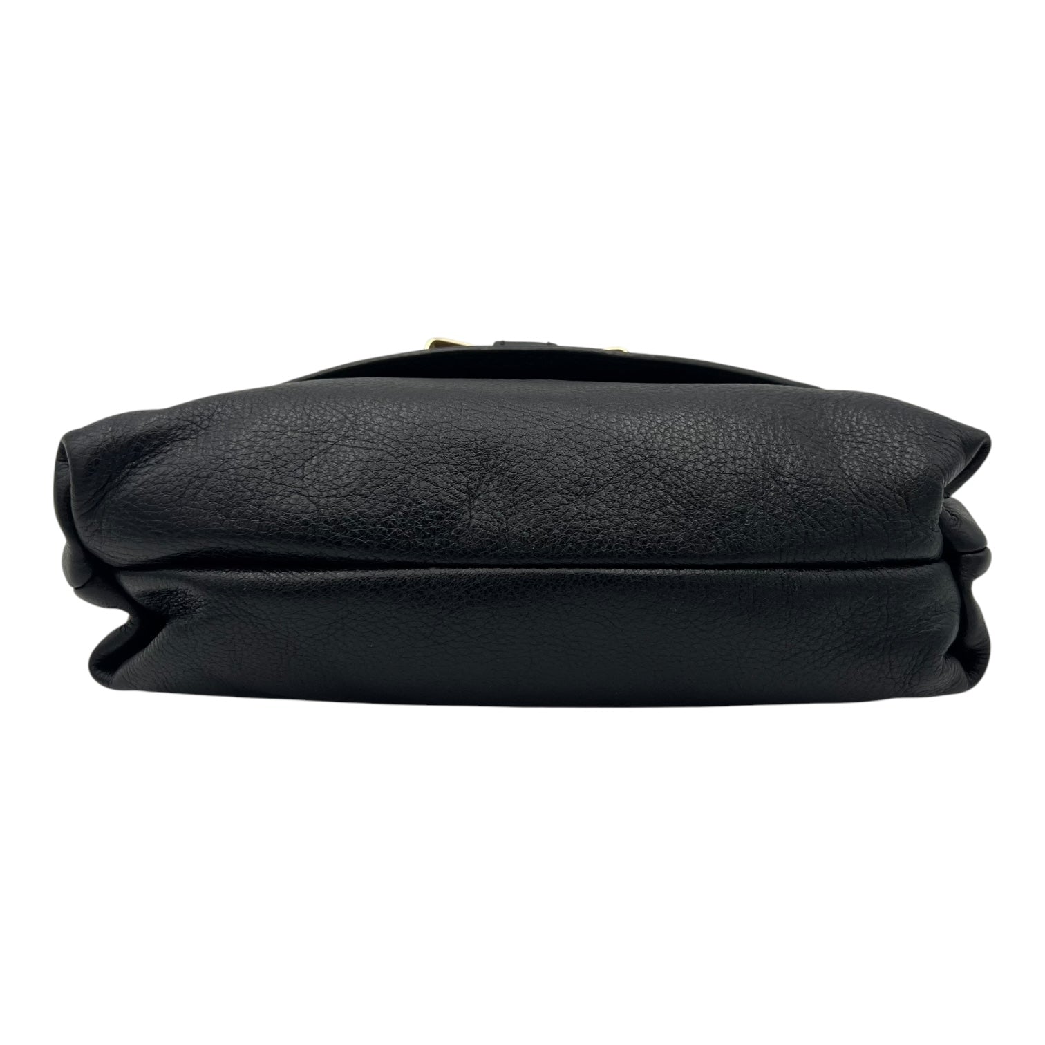 Lily Shoulder Bag Black in Calfskin, Gold hardware