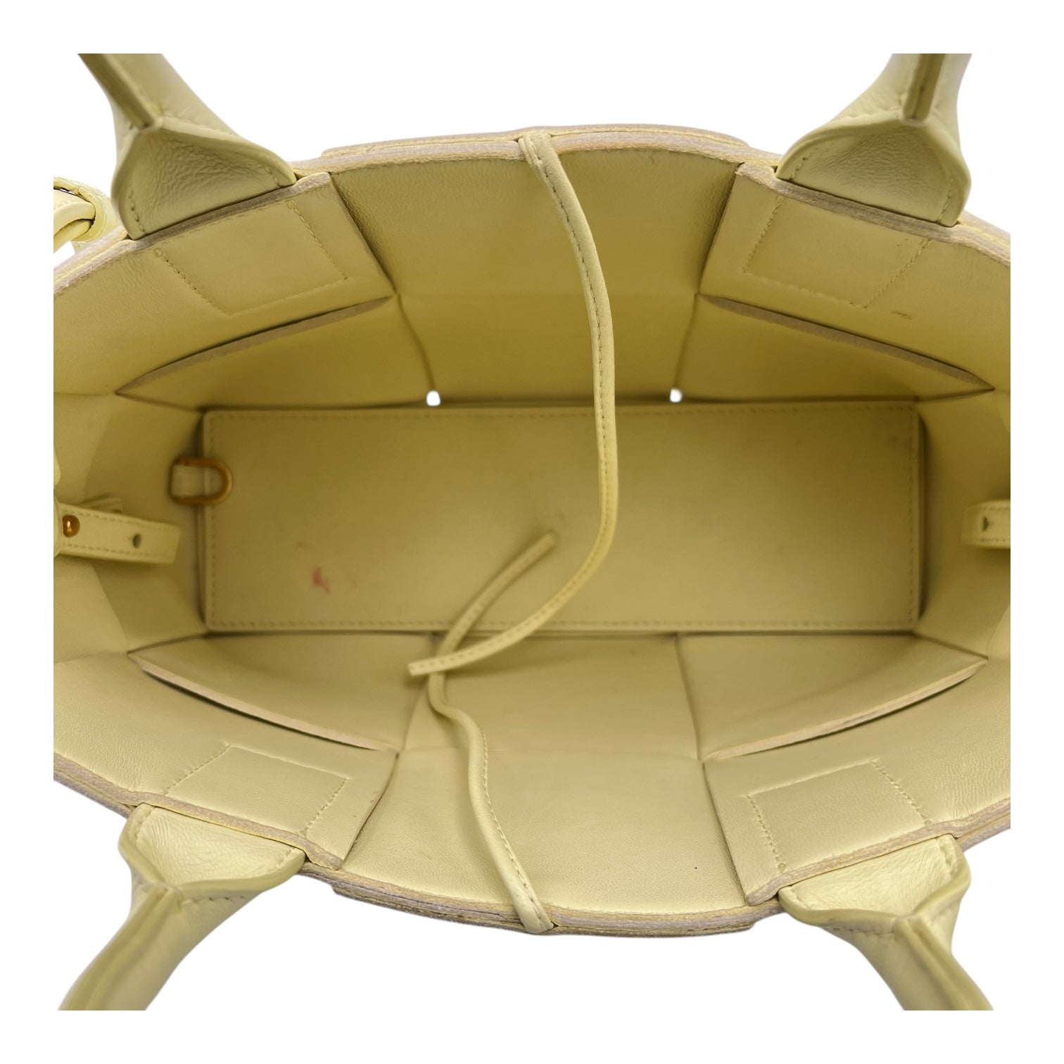 Arco Yellow Tote Bag in Lambskin