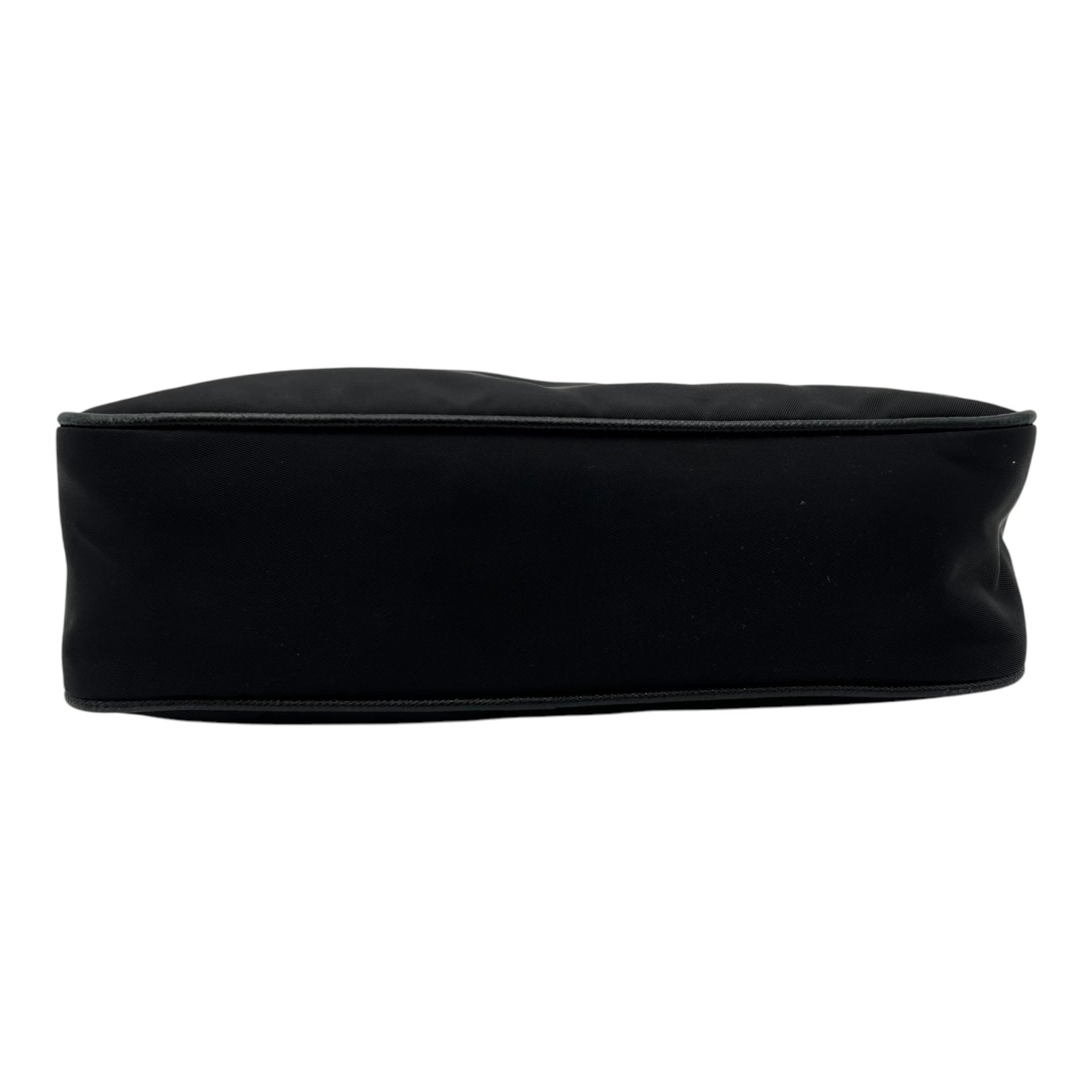 Re-Edition Shoulder Bag Black in Re-Nylon, Silver hardware