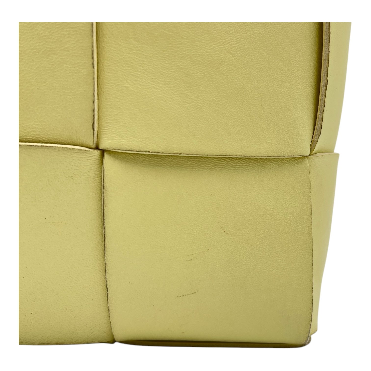 Arco Yellow Tote Bag in Lambskin
