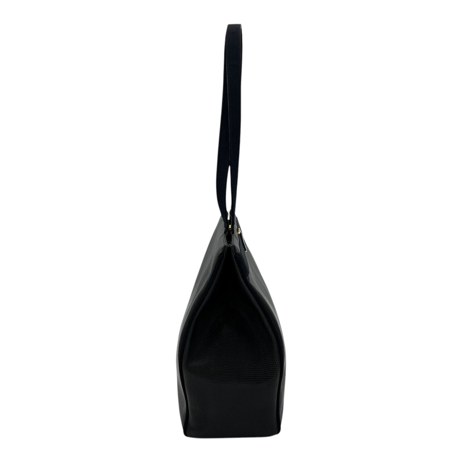 Vara Bow Blue Tote Bag in Calfskin, Gold hardware