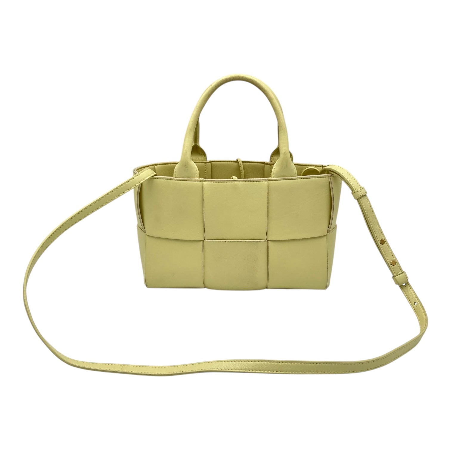 Arco Yellow Tote Bag in Lambskin
