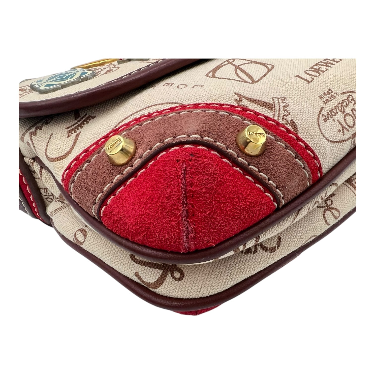 160th Anniversary  Shoulder Bag Multi-colour in Canvas, Gold hardware