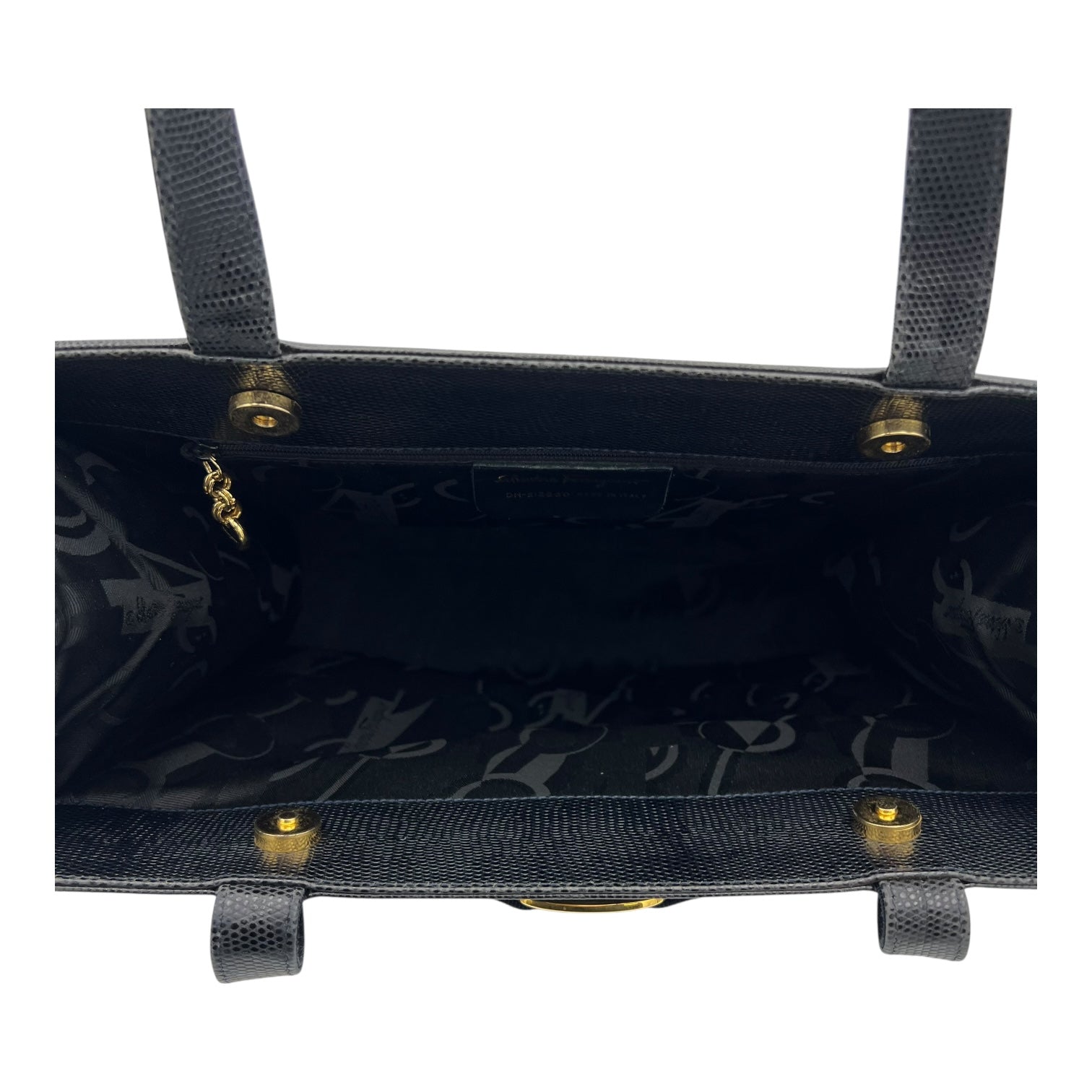 Vara Bow Blue Tote Bag in Calfskin, Gold hardware