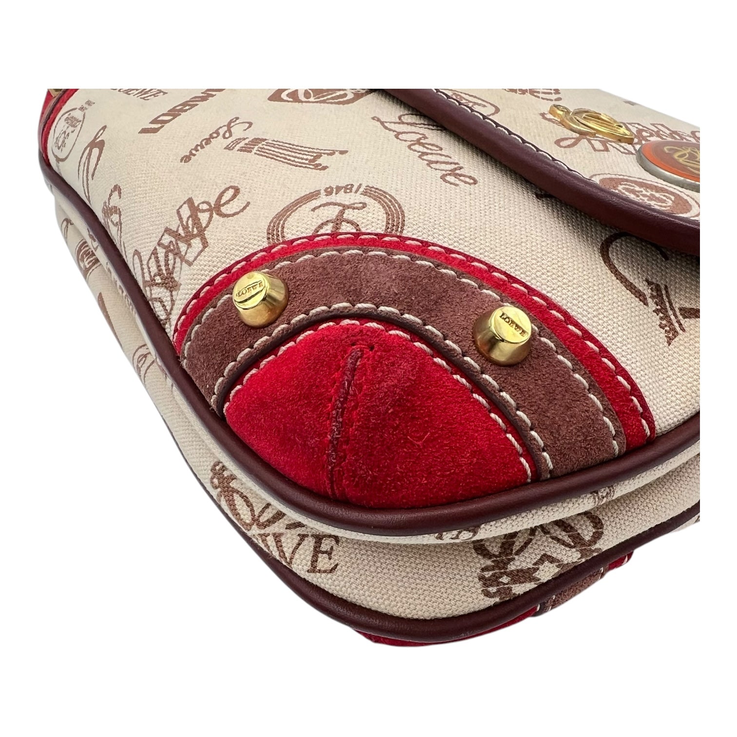 160th Anniversary  Shoulder Bag Multi-colour in Canvas, Gold hardware
