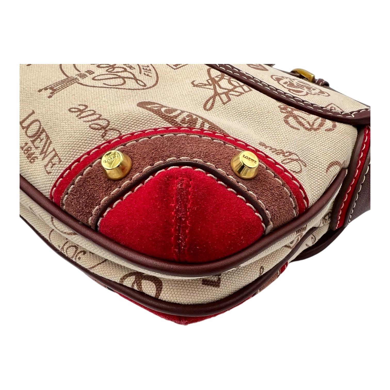 160th Anniversary  Shoulder Bag Multi-colour in Canvas, Gold hardware