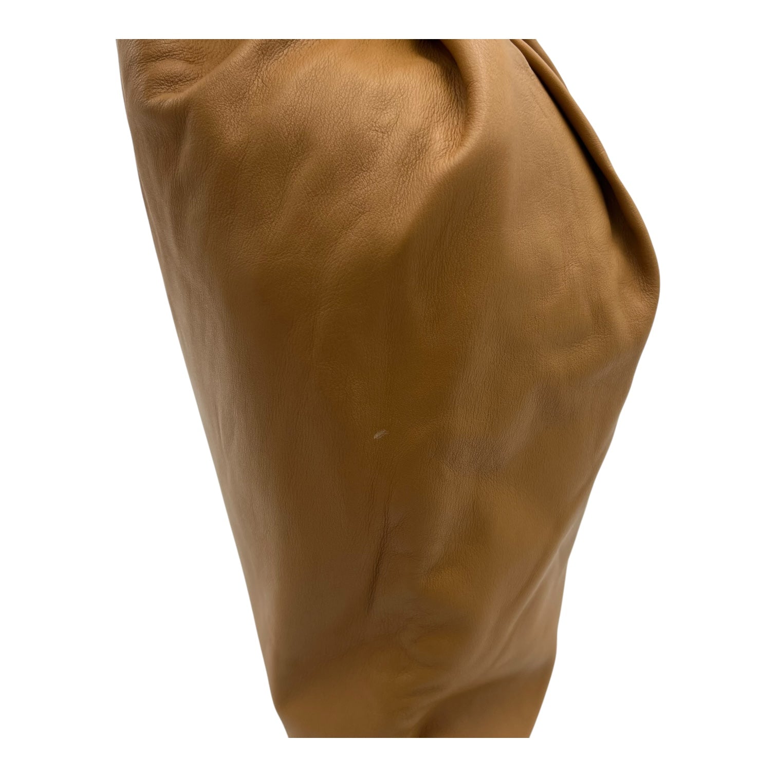 Twist Top Handle Bag Brown in Calfskin, Gold hardware