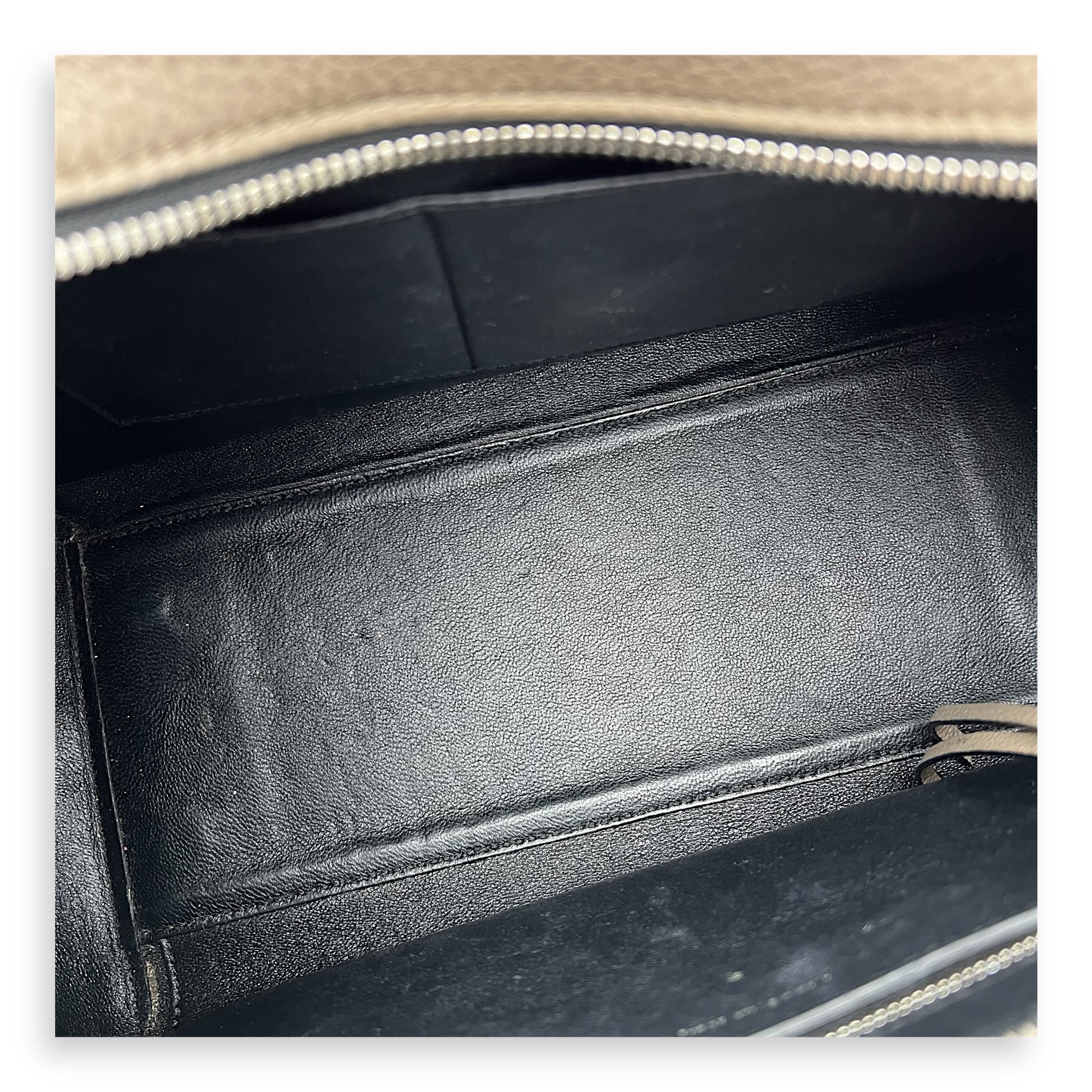 Edge Shoulder Bag Grey in Calfskin, Silver hardware