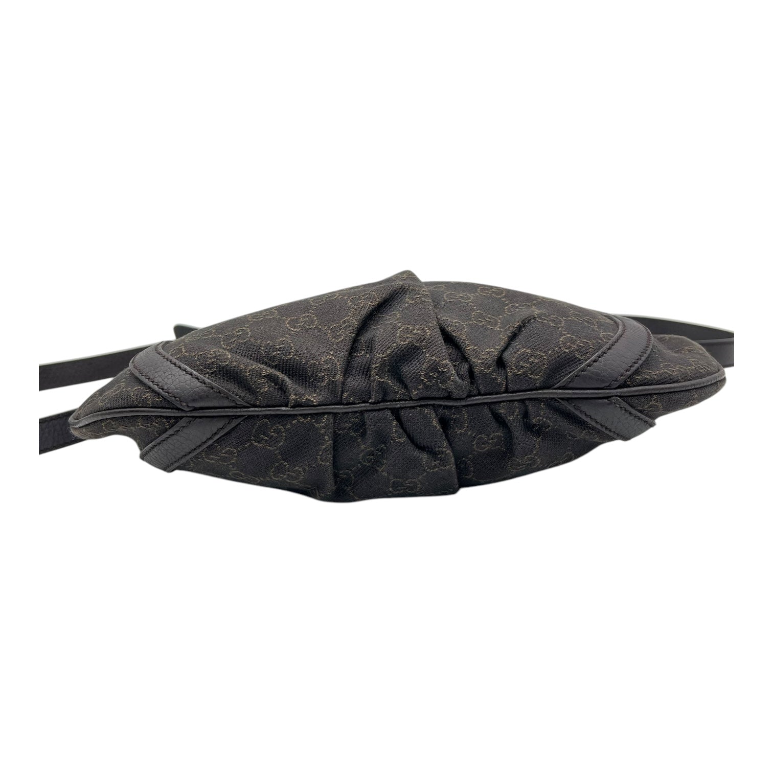 GG Crossbody Bag Brown in Canvas, Silver hardware