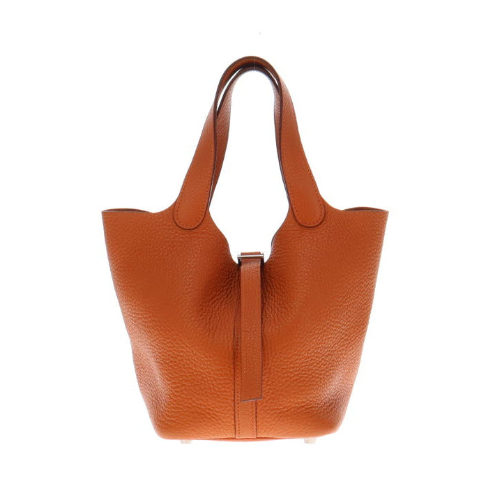 Hermes Vintage 2007 Picotin 18 Classic Orange Clemence Leather