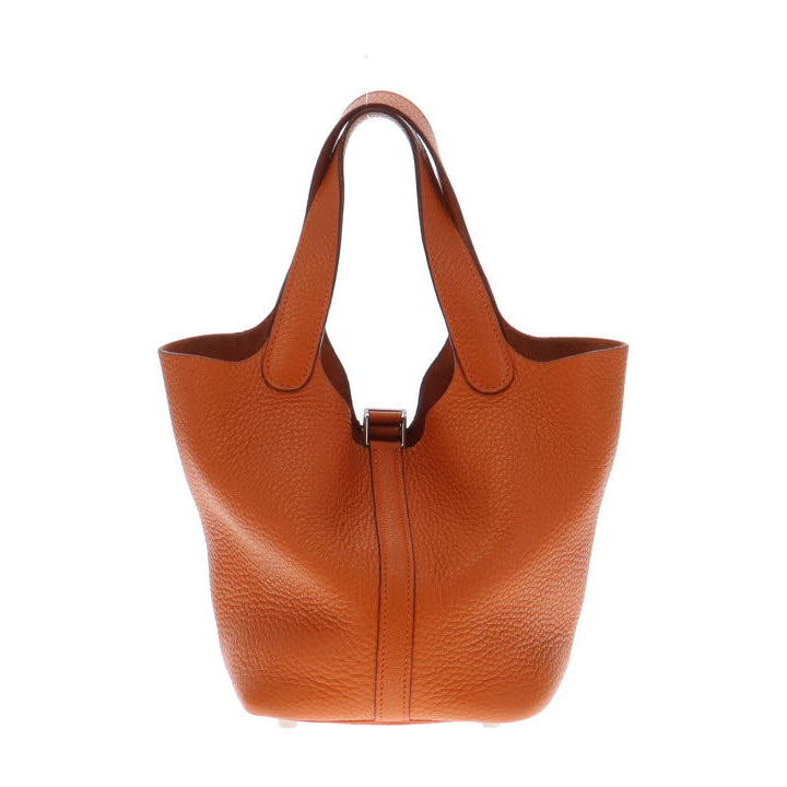 Hermes Vintage 2007 Picotin 18 Classic Orange Clemence Leather
