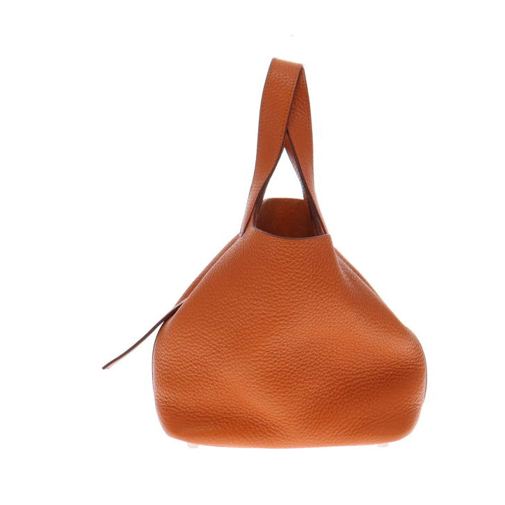Hermes Vintage 2007 Picotin 18 Classic Orange Clemence Leather