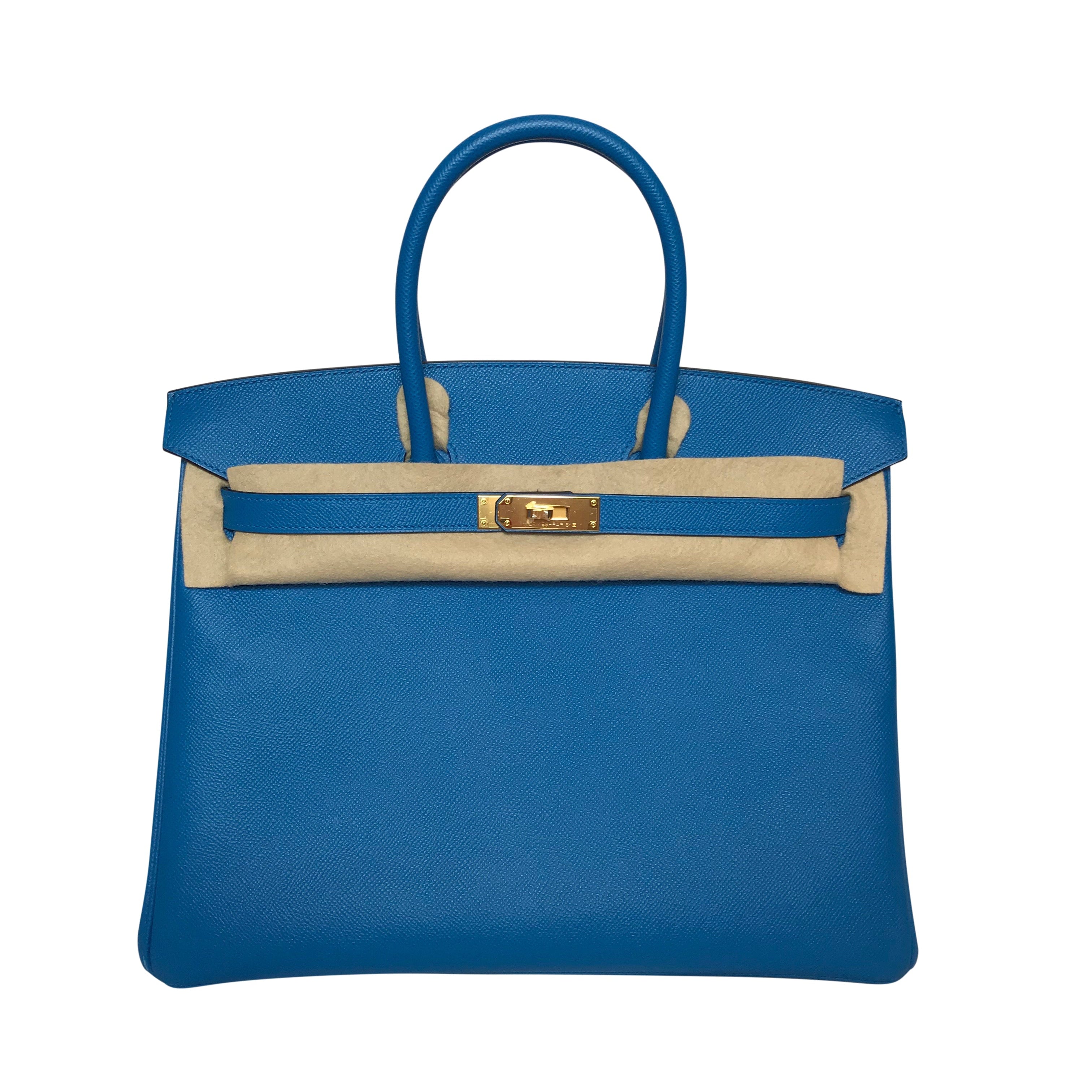 Hermès Birkin 35 Bag Blue Zanzibar Epsom