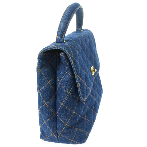 Chanel 1996-1997 Denim Quilted Kelly 30