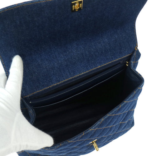 Chanel 1996-1997 Denim Quilted Kelly 30
