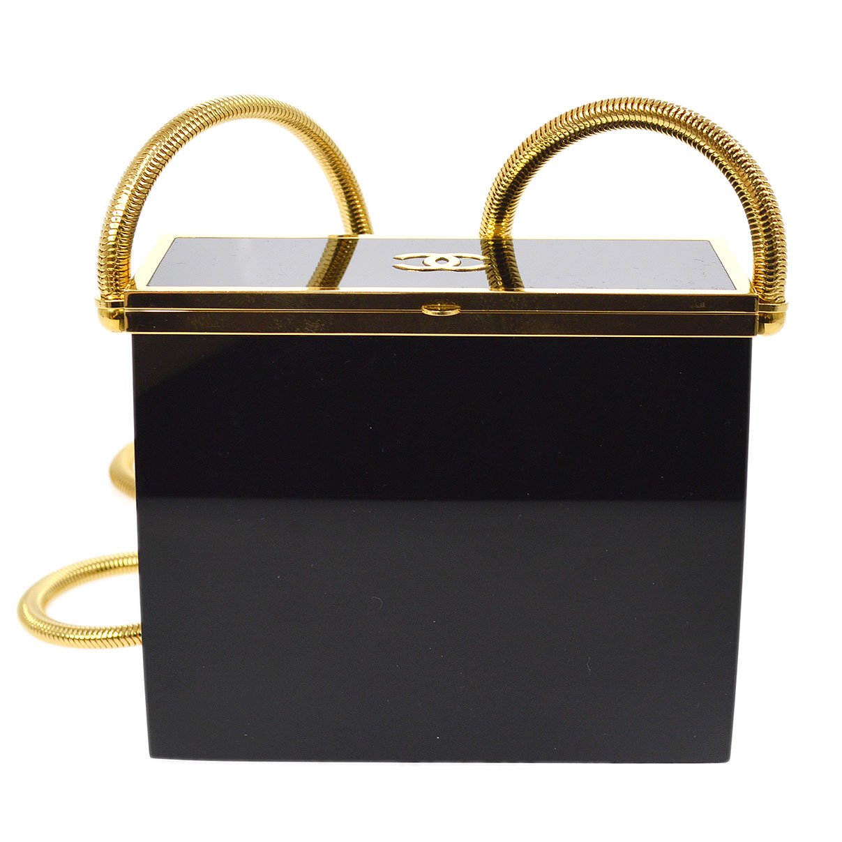 Chanel 1997 Runway Lucite Minaudiere Box bag