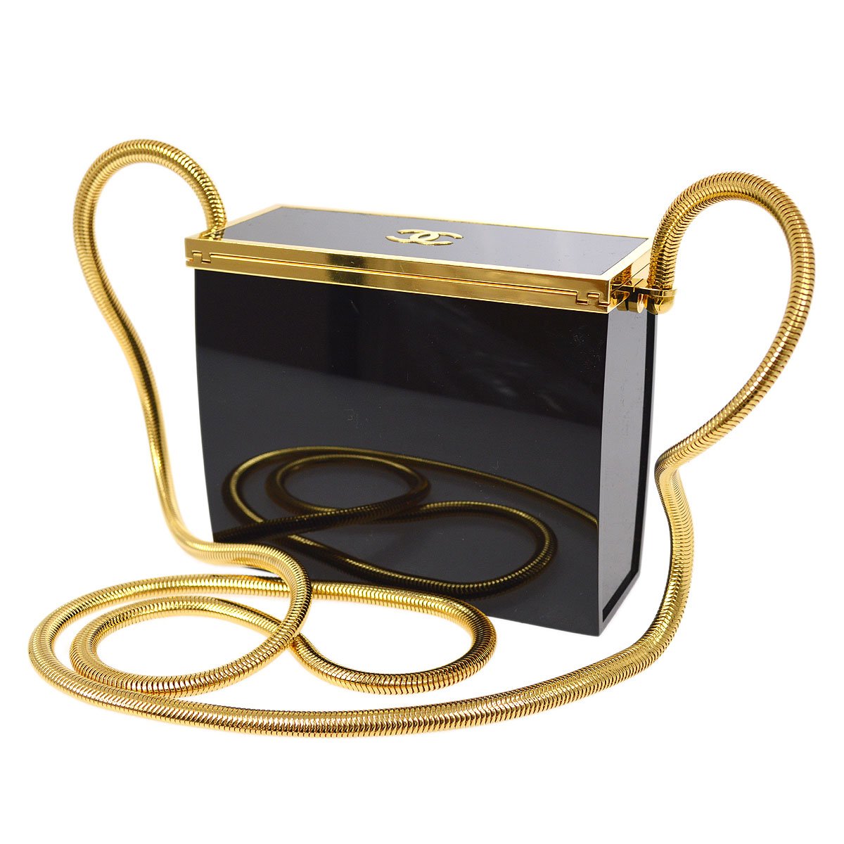Chanel 1997 Runway Lucite Minaudiere Box bag