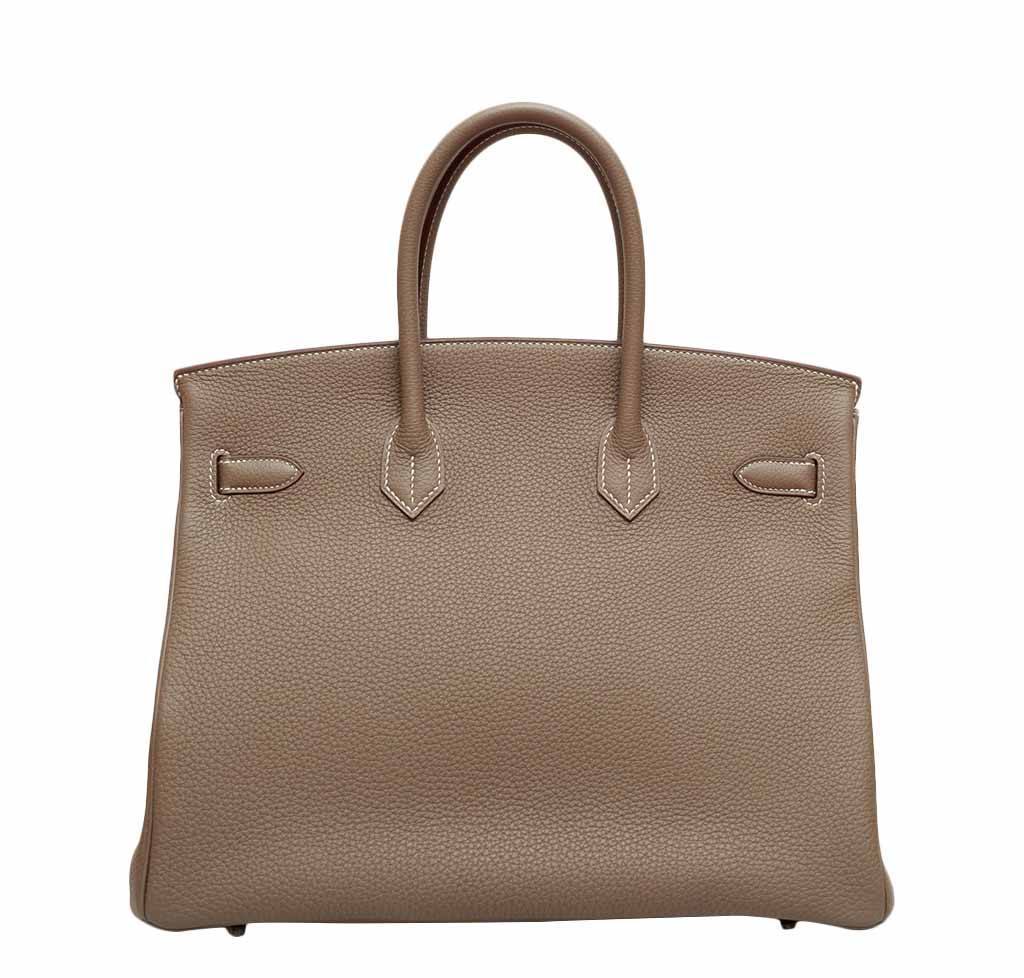 Hermès Birkin 35 Etoupe Bag Togo PHW