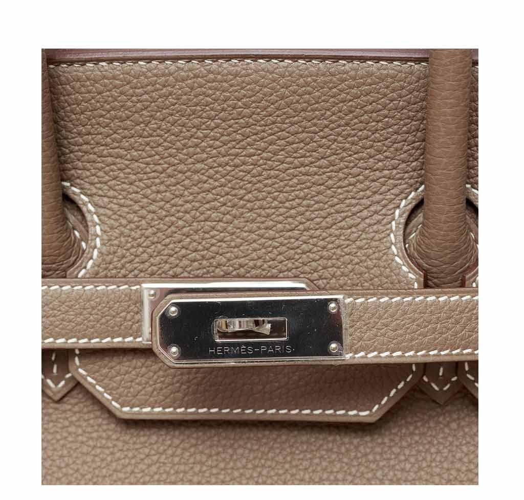 Hermès Birkin 35 Etoupe Bag Togo PHW