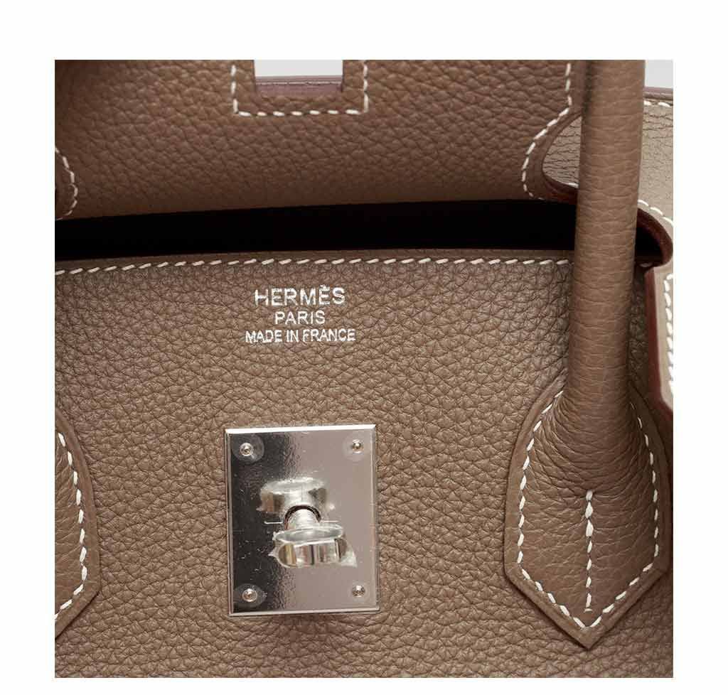 Hermès Birkin 35 Etoupe Bag Togo PHW