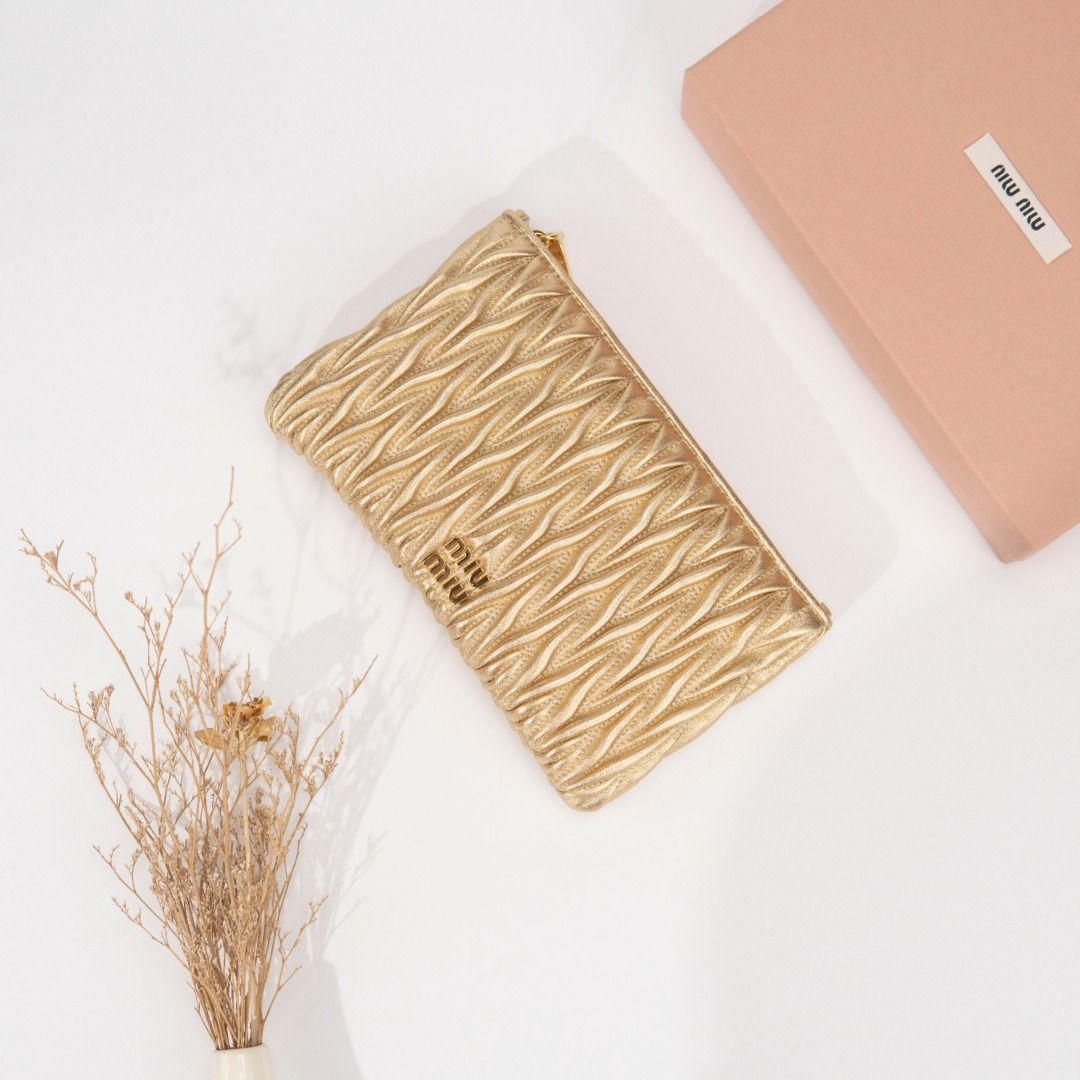 Miumiu hand-held bag pyrite color