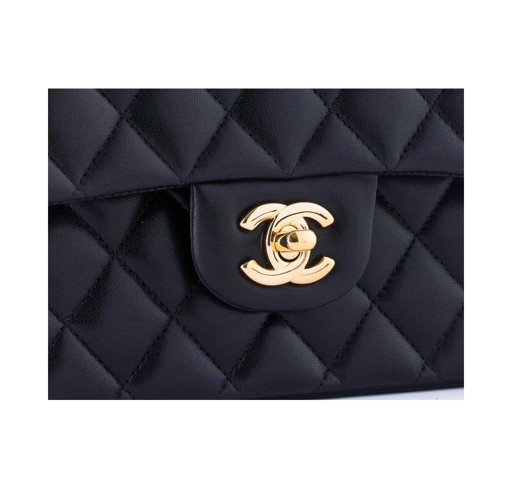 Chanel Black Boy Bag Calf Leather