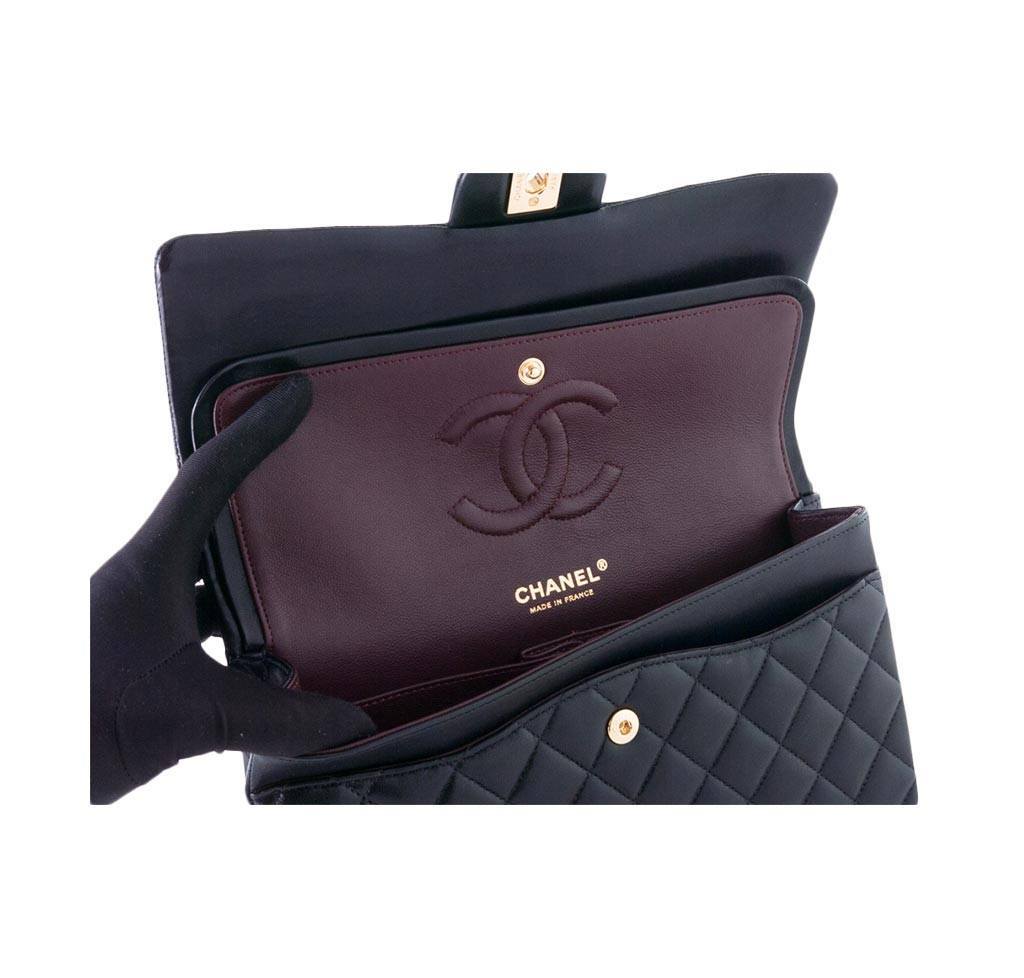 Chanel Black Boy Bag Calf Leather