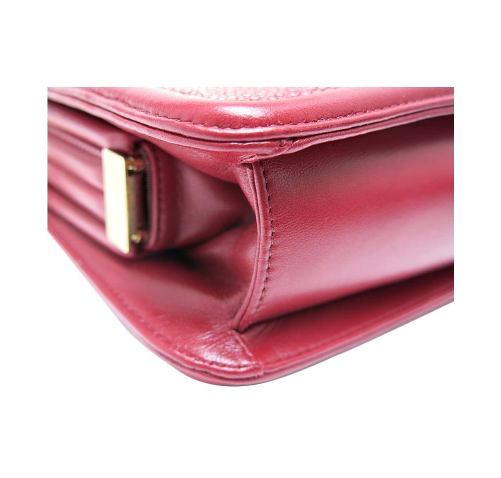 Chanel Stingray Shoulder Bag Burgundy