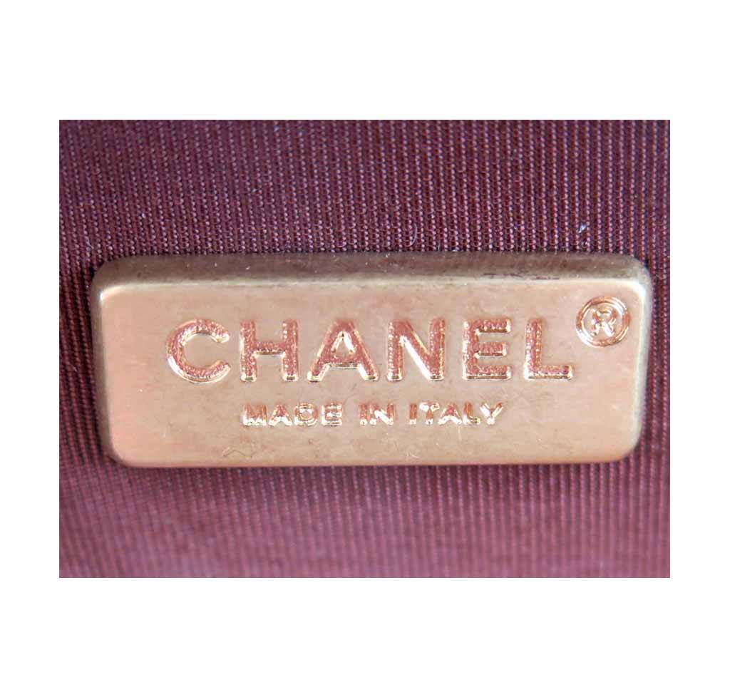 Chanel Stingray Shoulder Bag Burgundy