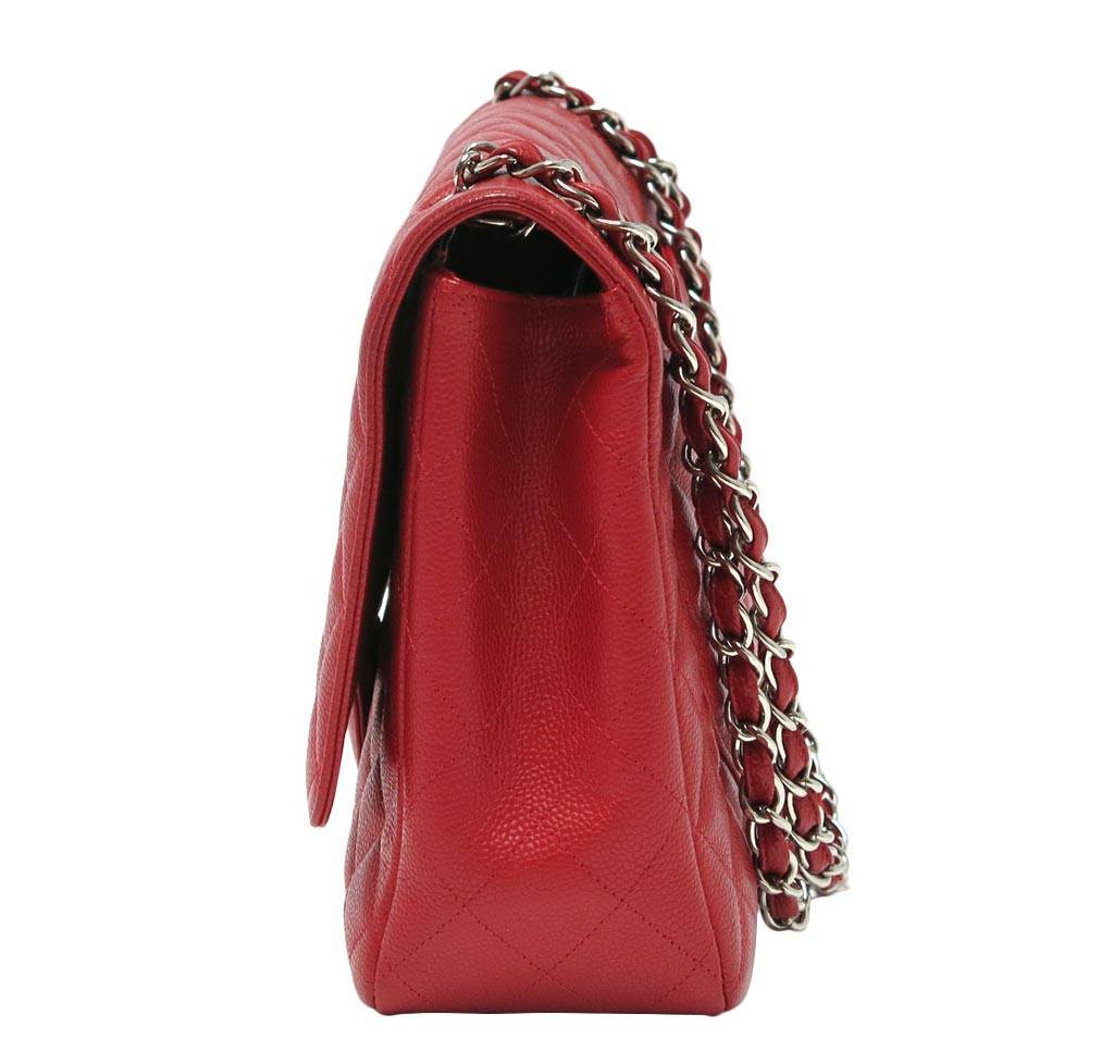 Chanel Single Flap Bag Red