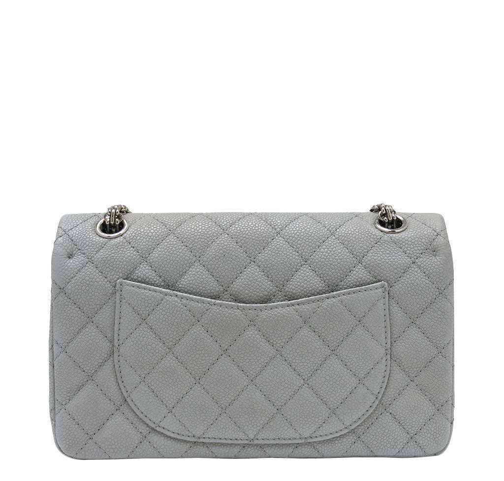 Chanel Double Flap Bag Light Gray
