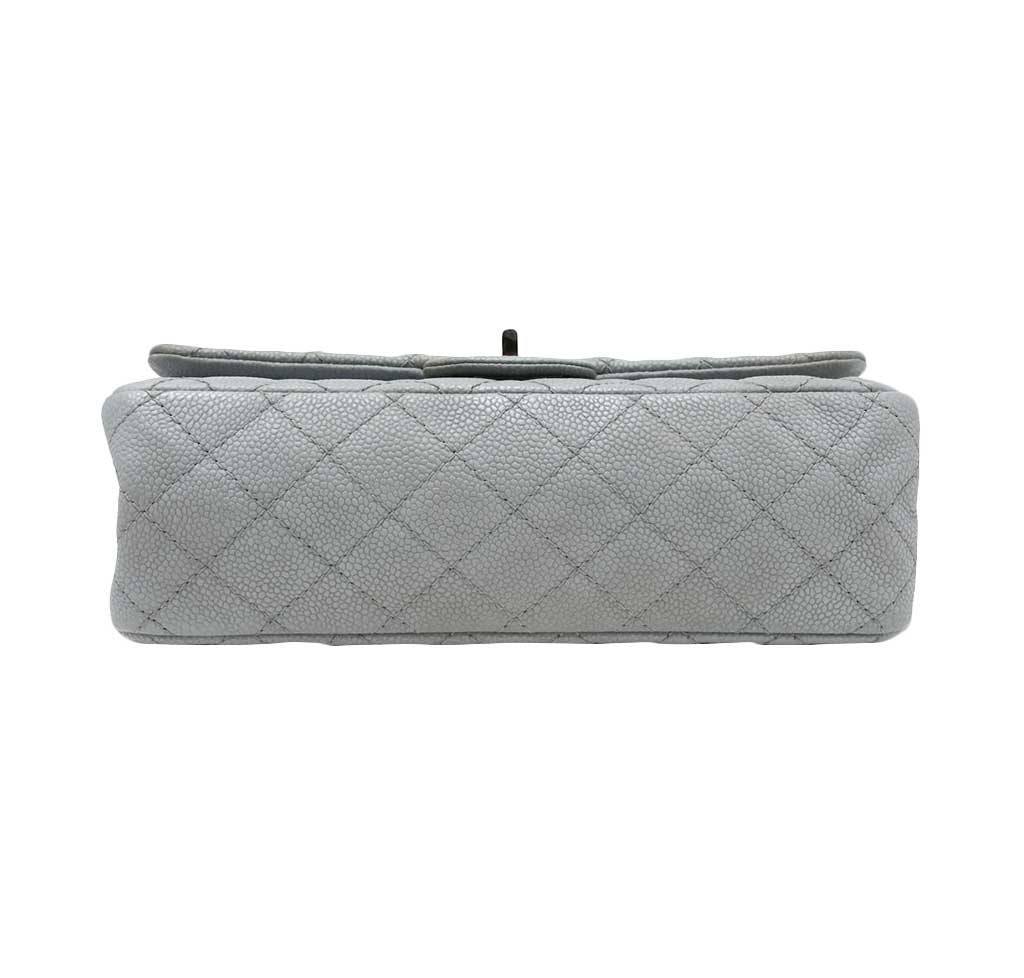 Chanel Double Flap Bag Light Gray