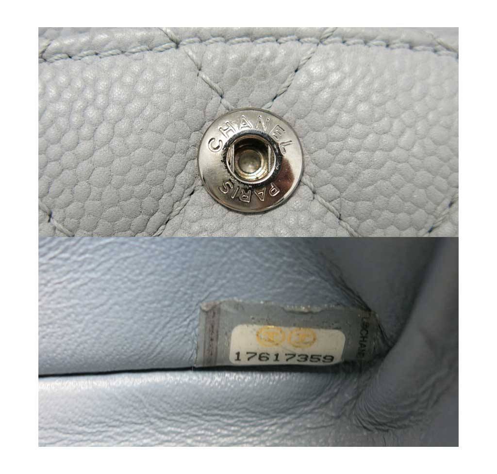 Chanel Double Flap Bag Light Gray