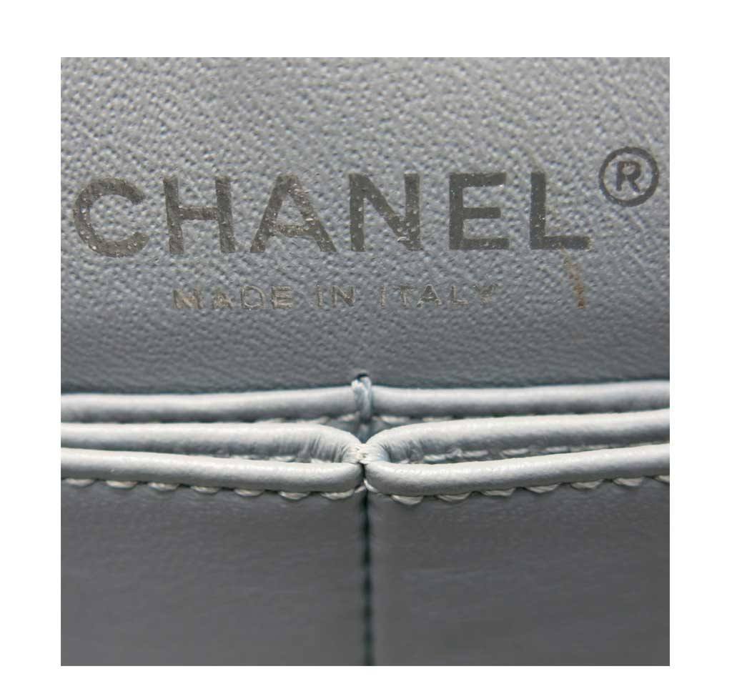 Chanel Double Flap Bag Light Gray