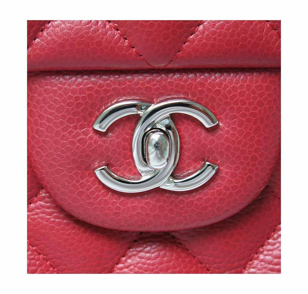 Chanel Double Flap Jumbo Bag Red