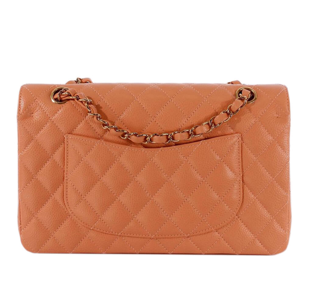 Chanel Classic 2.55 Bag Peach Caviar