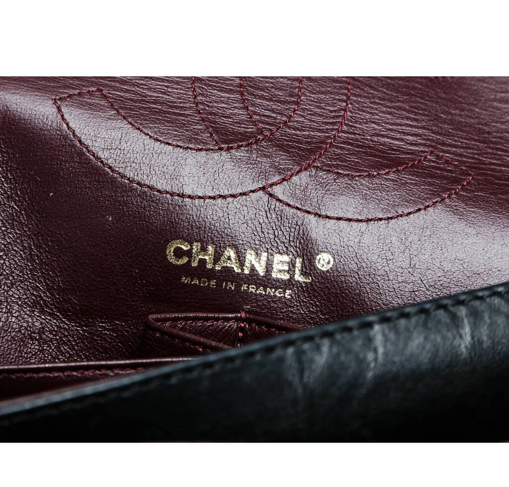 Chanel 2.55 Reissue Bag Black Patent Leather