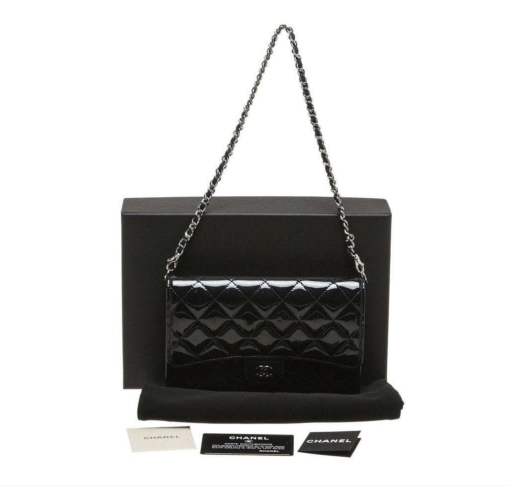 Chanel Pochette Bag Navy Blue